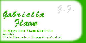 gabriella flamm business card